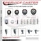 Service Caster 3 Inch Maroon Polyurethane Wheel Swivel 58 Inch Threaded Stem Caster Set 2 Brakes SCC SCC-TS20S314-PPUB-MRN-58212-2-TLB-2 - alternate 5